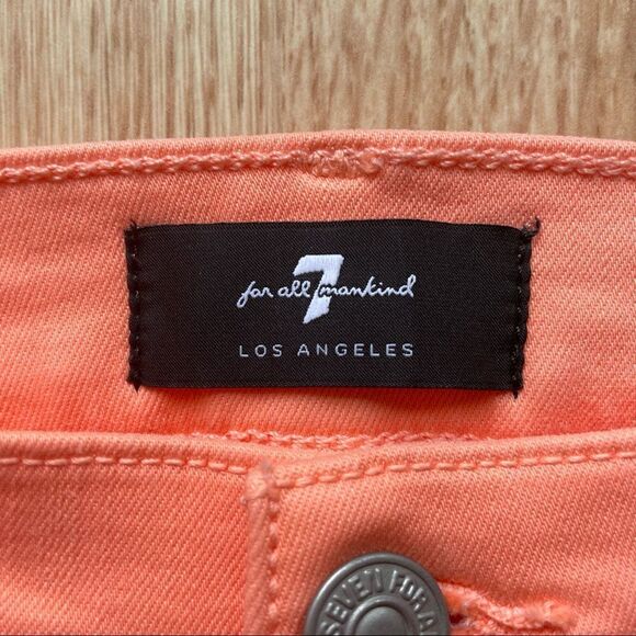 7 For All Mankind Coral High-Waisted Ankle Skinny Jeans - Picture 2 of 10